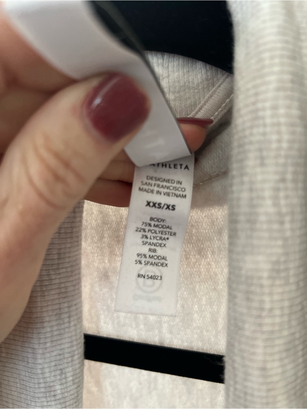 Athleta Light Beige Open-Front Pocket Cardigan - Picture 5 of 6